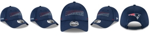 New Era Men's Navy New England Patriots 2020 NFL Summer Sideline Official 9FORTY Adjustable Hat
